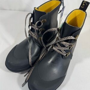 Joules Ashby rain boots black